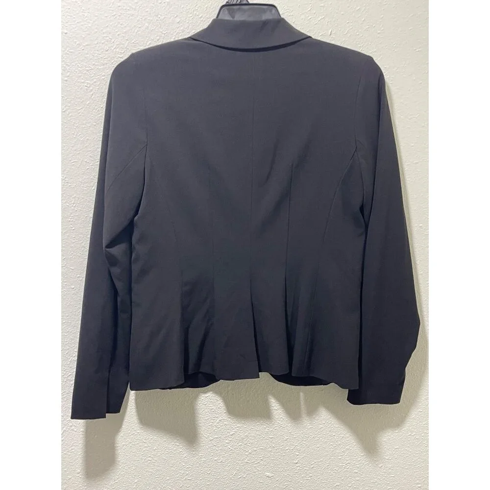 XOXO Women’s Black Blazer Size L Single Button Office Work Jacket - Picture 7 of 12